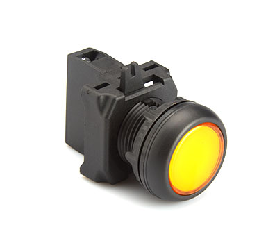 Yellow Illuminated Actuator